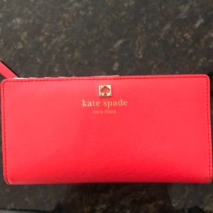 Hot pink Kate space wallet